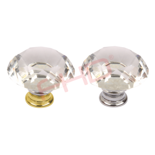 Flat Facet Glass Knobs