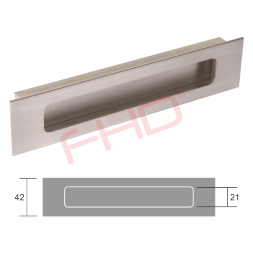 Recess Post Box Handle – Aluminium