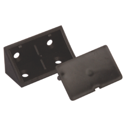 Plastic Corner Bracket with Lid L43xW27mm