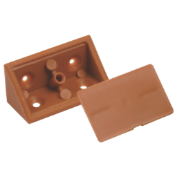 Plastic Corner Bracket with Lid L43xW27mm