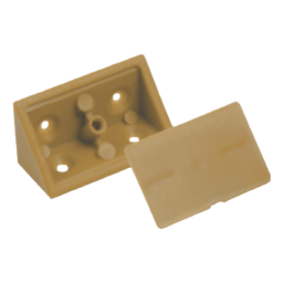 Plastic Corner Bracket with Lid L43xW27mm