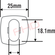Plastic Square Escutcheons
