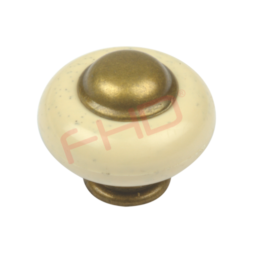 Antique Brass Knob D30mm