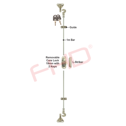Rotating Bar Lock Master Keyed
