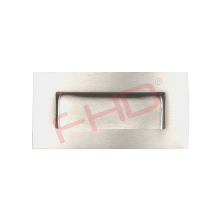 Recess Square Post Box Handles - Stainless Steel