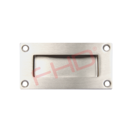 Recess Square Post Box Handles - Stainless Steel