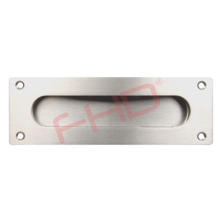 Recess Square Post Box Handles - Stainless Steel