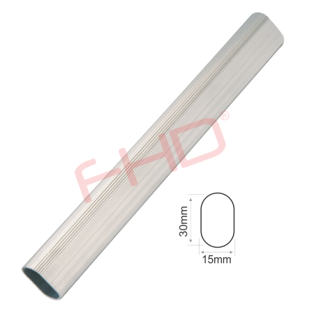 Oval Aluminum Tubing 15mm