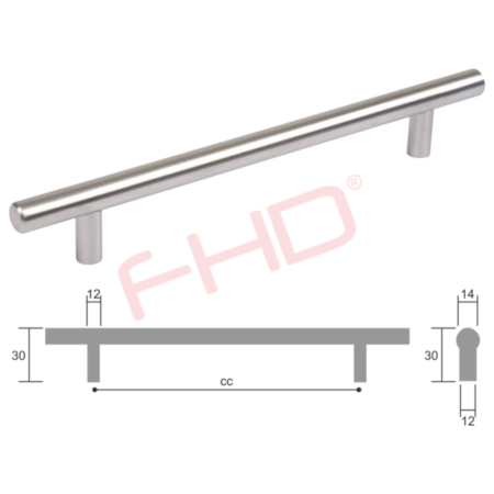 Round Bar Handles D41mm