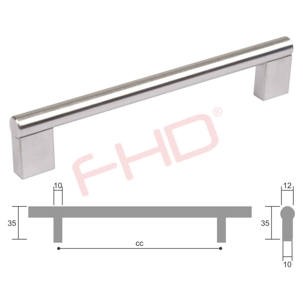 Atlante Bar Handle D12mm