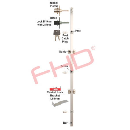 Front Mounted Central Lock