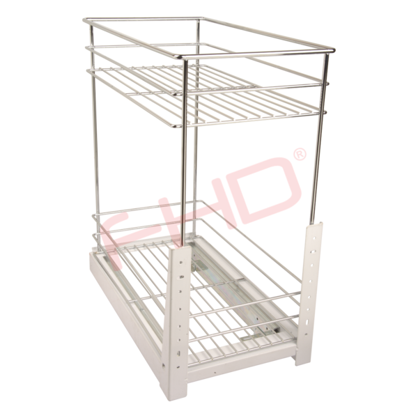 Pull-Out Bottom Mounted Storage Basket