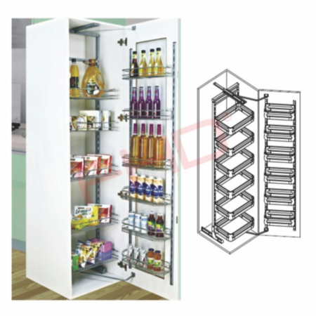 Pull Out Pantry Unit 450mm Cabinet