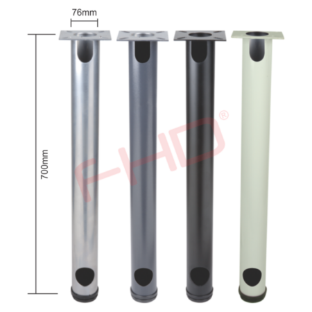 Round Office Leg H700xD76mm