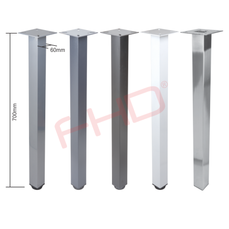 Square Office  Leg H700xD60mm