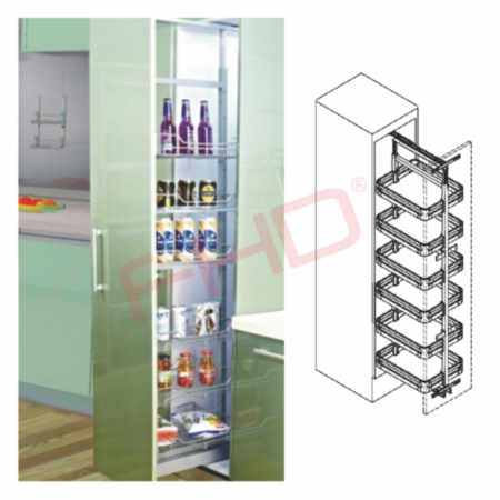 Pull Out Pantry Unit 400mm Cabinet