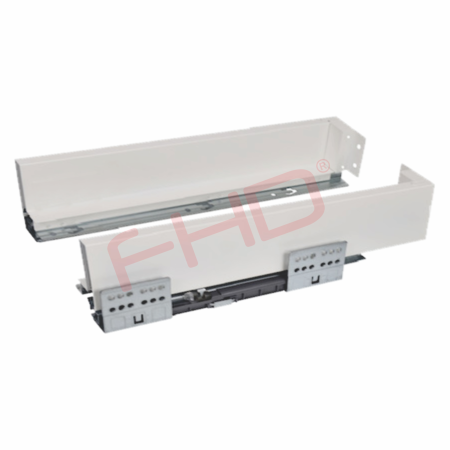 H84mm Soft Close, Slimline Double Wall Drawer Box System