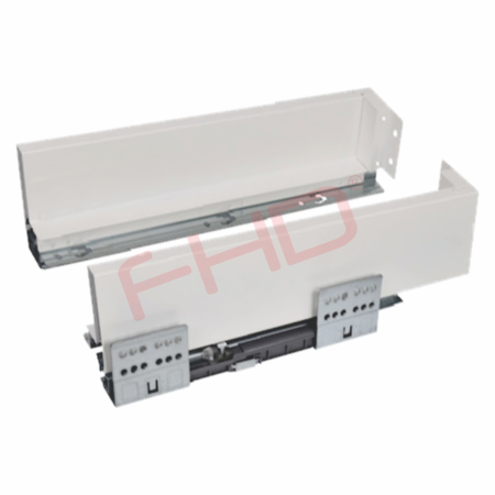 H199mm Soft Close, Slimline Double Wall Drawer Box System