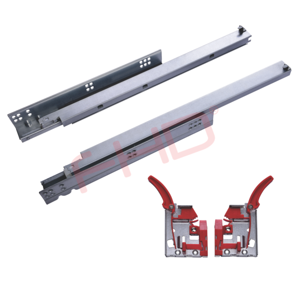 Push-To-Open Full Extension Undermount Slides