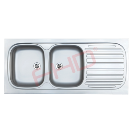 TRENDLINE Double End Bowl Sit-On Sink