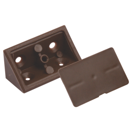 Plastic Corner Bracket with Lid L43xW27mm