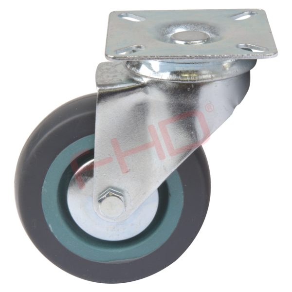 Industrial with Plate, Grey Rubber Wheel - Image 5