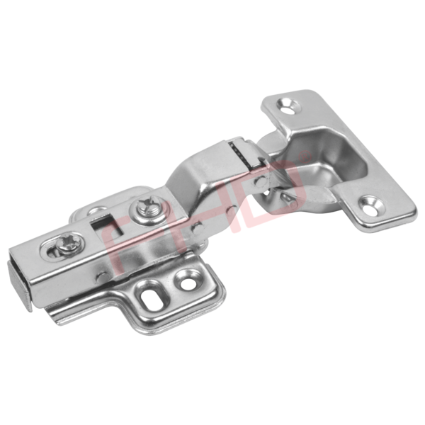 Half Overlay Clip-On Hinges - 35mm, 4 Hole Plate (45cc configuration) (Hinge & Plate)