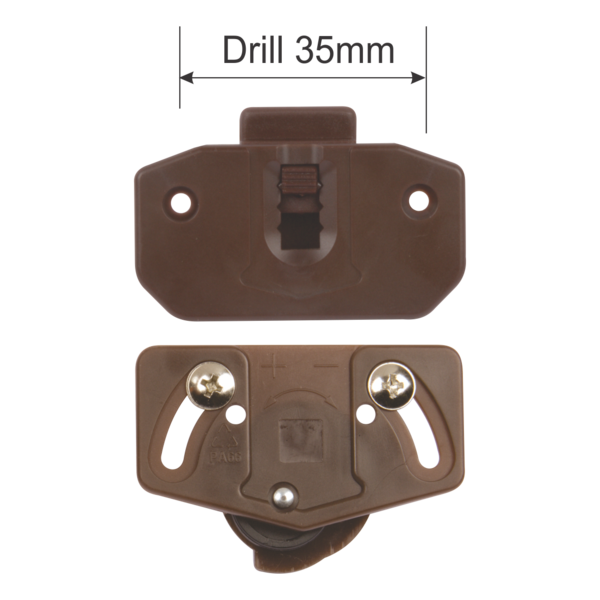 Roller Guide Set 35mm Brass 2pc