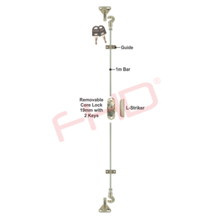 Rotating Bar Lock Master Keyed