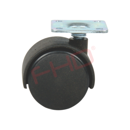 Twin Wheel Castors with Plate