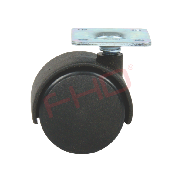 Twin Wheel Castors with Plate