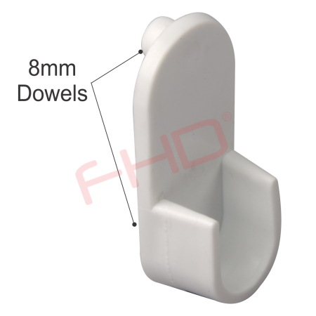 Plastic Rod Holder for 15mm Oval Tubing