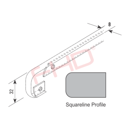 Squareline Postform T-Joint