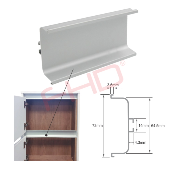 GOLA ALUMINIUM PROFILE HANDLES C-Type Anodized - Image 2