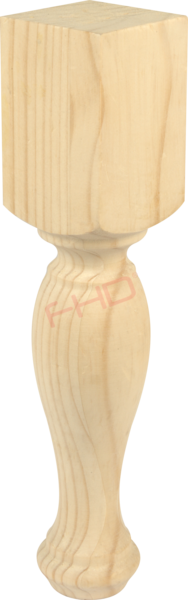 Cape Ottoman Wooden Legs