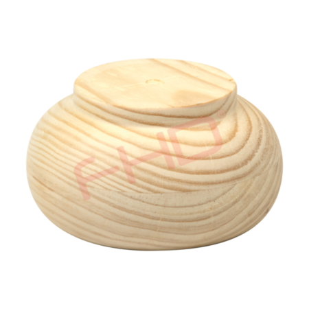 Wooden Flat Bun Feet Unfinished